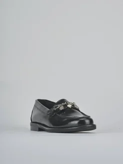 Hot Mocassini tacco 1cm pelle Donna Mocassini