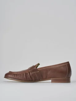 Clearance Mocassini tacco 1cm pelle testa Donna Mocassini