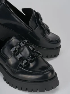 Outlet Mocassini tacco 3cm pelle Donna Mocassini