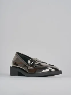 Clearance Mocassini tacco 3cm pelle Donna Mocassini