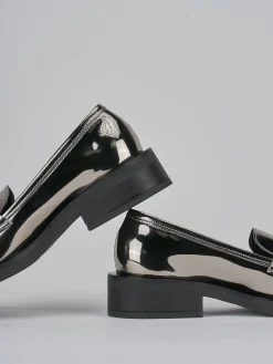 Clearance Mocassini tacco 3cm pelle Donna Mocassini