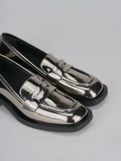 Clearance Mocassini tacco 3cm pelle Donna Mocassini