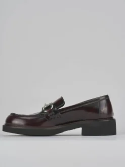 Discount Mocassini tacco 3cm pelle bordo' Donna Mocassini