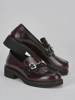 Discount Mocassini tacco 3cm pelle bordo' Donna Mocassini