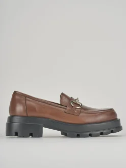 Discount Mocassini tacco 3cm pelle Donna Mocassini