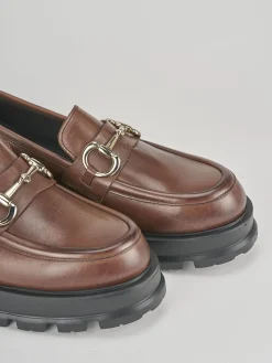 Discount Mocassini tacco 3cm pelle Donna Mocassini