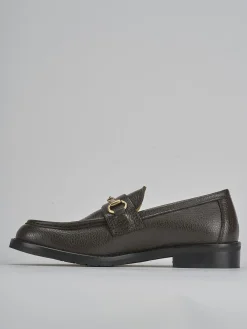 New Mocassini tacco 2cm pelle testa Donna Mocassini