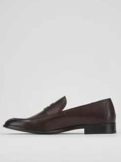 Outlet Mocassini tacco 1cm pelle testa Uomo Mocassini