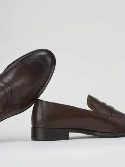 Outlet Mocassini tacco 1cm pelle testa Uomo Mocassini