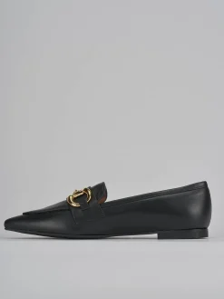 Hot Mocassini tacco 1cm pelle Donna Mocassini