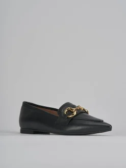 Hot Mocassini tacco 1cm pelle Donna Mocassini