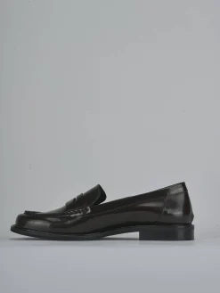 Clearance Mocassini tacco 1cm pelle testa Donna Mocassini