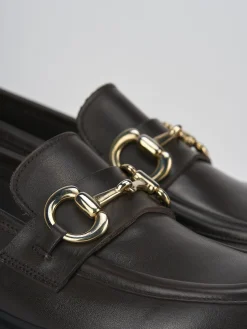 Mocassini tacco 3cm pelle testa Donna Mocassini