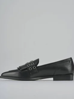 Clearance Mocassini tacco 1cm pelle Donna Mocassini