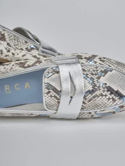 Sale Mocassini tacco 1cm pitone Donna Mocassini