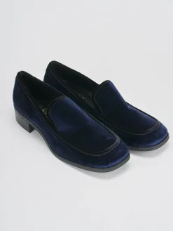 Hot Mocassini tacco 1cm velluto Donna Mocassini