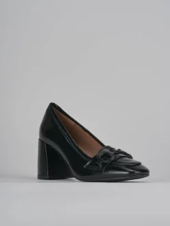 Clearance Mocassini tacco 8cm vernice Donna Mocassini