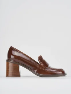 Online Mocassini tacco 8cm vernice testa Donna Mocassini