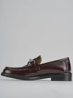 Hot Mocassini tacco 2cm vernice bordo' Donna Mocassini