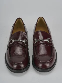 Hot Mocassini tacco 2cm vernice bordo' Donna Mocassini