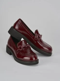 Mocassini tacco 3cm vernice bordo' Donna Mocassini