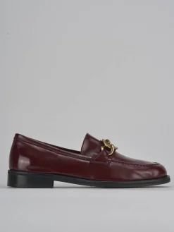 Hot Mocassini tacco 2cm vernice bordo' Donna Mocassini