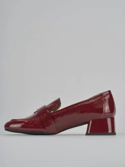 Clearance Mocassini tacco 3cm vernice bordo' Donna Mocassini