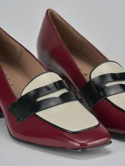 Online Mocassini tacco 6cm vernice bordo' Donna Mocassini