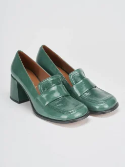 Outlet Mocassini tacco 8cm vernice Donna Mocassini