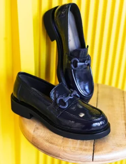 Online Mocassini tacco 3cm vernice Donna Mocassini