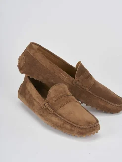 Clearance Mocassino camoscio Uomo Mocassini
