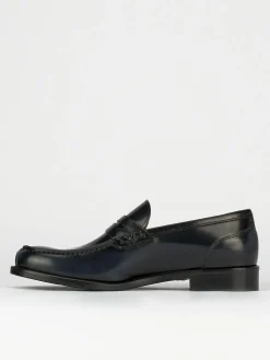 Outlet Mocassino tacco 2 cm pelle Uomo Mocassini