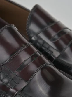 Sale Mocassino tacco 2 cm bordo' pelle Uomo Mocassini