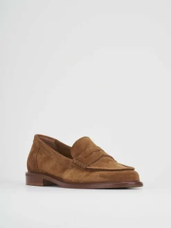 Discount Mocassino tacco 1 cm camoscio Donna Mocassini