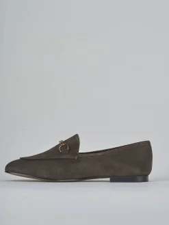 Hot Mocassino tacco 1 cm testa camoscio Donna Mocassini