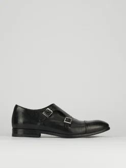 Monk strap tacco 2 cm pelle Uomo Mocassini