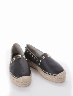 Discount Punta chiusa borchie oro Donna Espadrillas