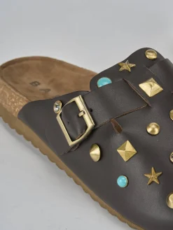 Hot Sabot pelle testa Donna Sabot