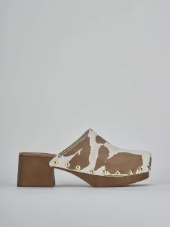 Discount Sabot tacco 5 cm camoscio Donna Sabot