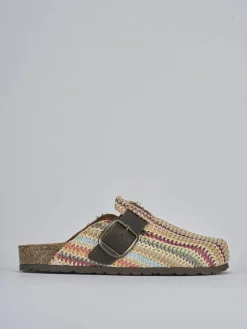 Discount Sabot tacco 1 cm tessuto Donna Sabot