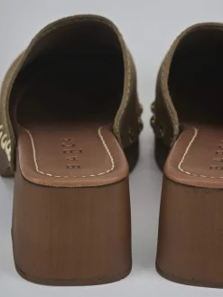 Best Sabot tacco 5 cm camoscio Donna Sabot