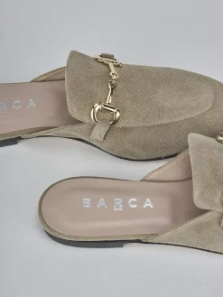 Hot Sabot tacco 1cm camoscio Donna Sabot