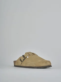 Sabot tacco 1cm camoscio Donna Sabot