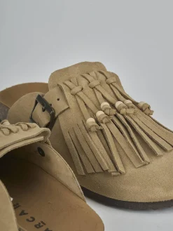 Sabot tacco 1cm camoscio Donna Sabot