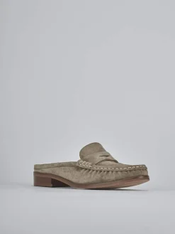 New Sabot tacco 1cm camoscio Donna Sabot