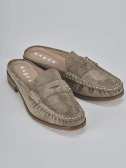 New Sabot tacco 1cm camoscio Donna Sabot