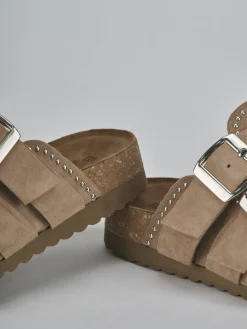 Best Sabot tacco 1cm camoscio Donna Sabot