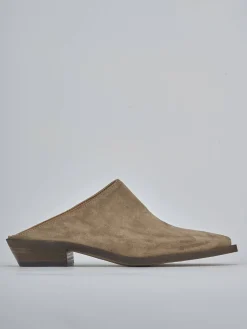 Sabot tacco 3cm camoscio Donna Sabot