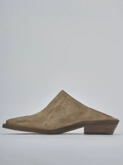 Sabot tacco 3cm camoscio Donna Sabot