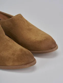 Clearance Sabot tacco 4cm camoscio Donna Sabot